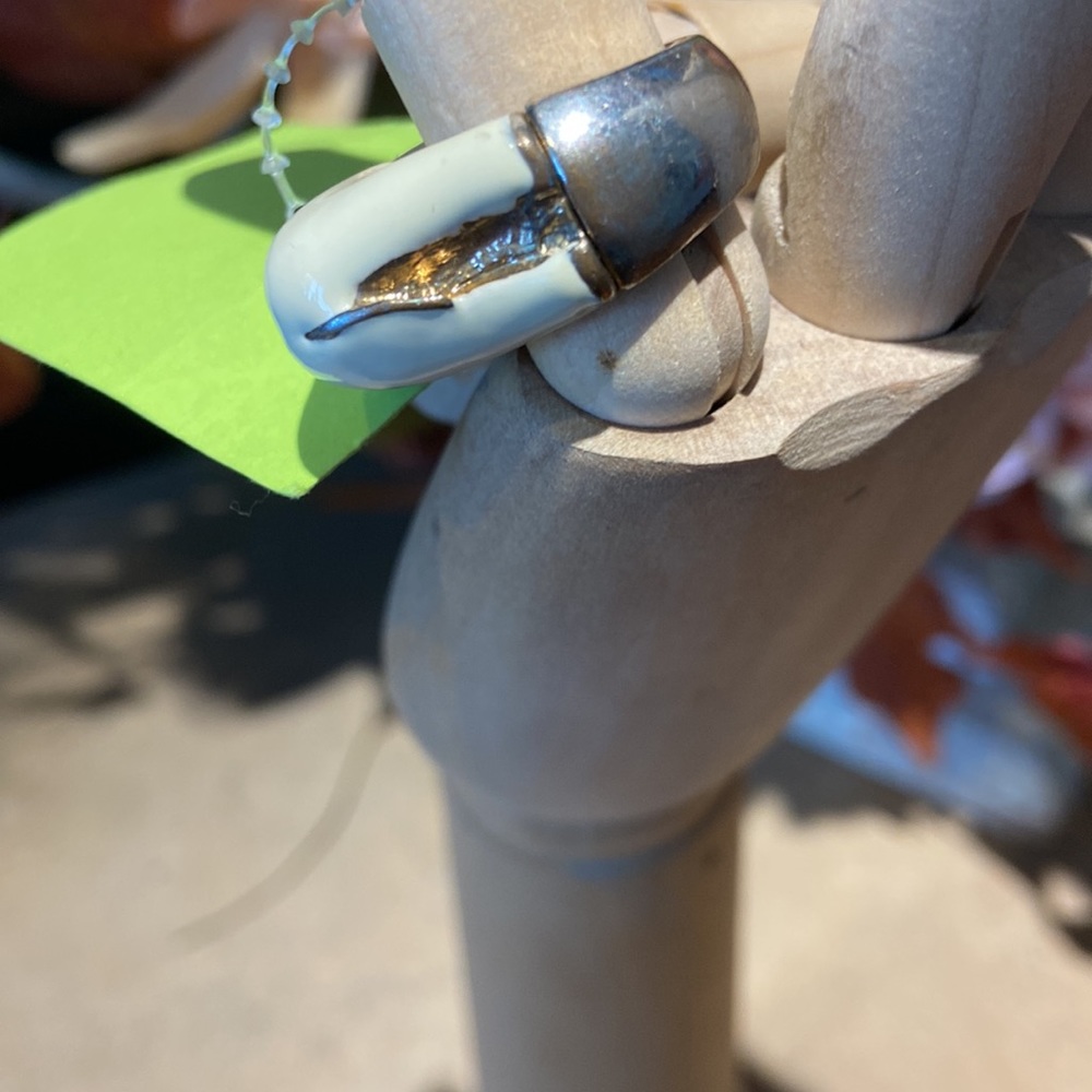 Unusual Elephant Statement Ring With Crystals - image 3